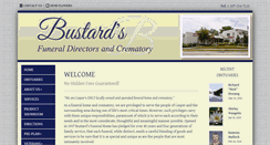 Desktop Screenshot of bustardsfuneralhome.com