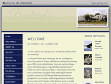 Tablet Screenshot of bustardsfuneralhome.com